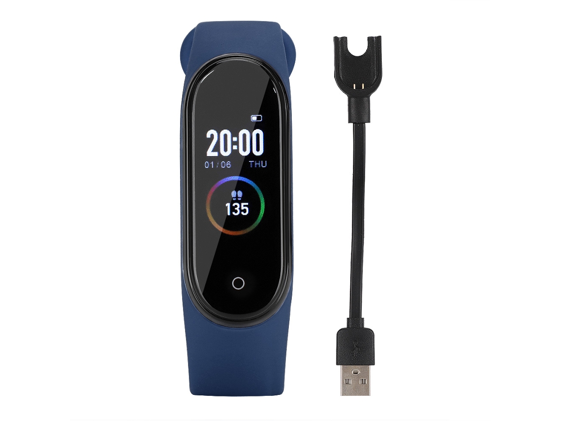Pulseira Inteligente de Fitness Azul Profundo Ip67, com Tela Colorida Tft 0,96 Polegadas. EOOCOO