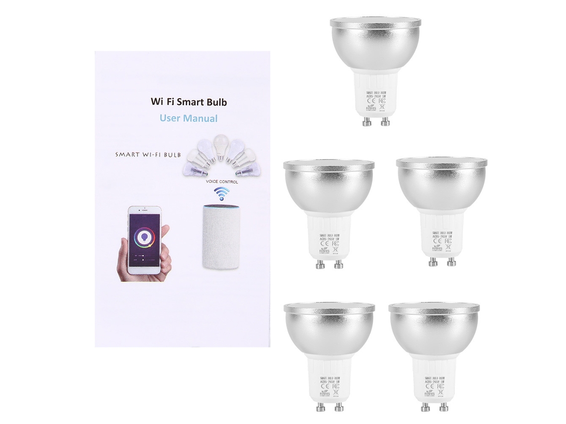 Lâmpada Led Wifi Inteligente Laxiscreed Rgb Dimmable Com Controle Por Voz E Compatibilidade Wifi