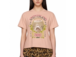 Rockinstone Jaws Movie Summer Swim Club Solid Peach Adult T-shirt Size:l