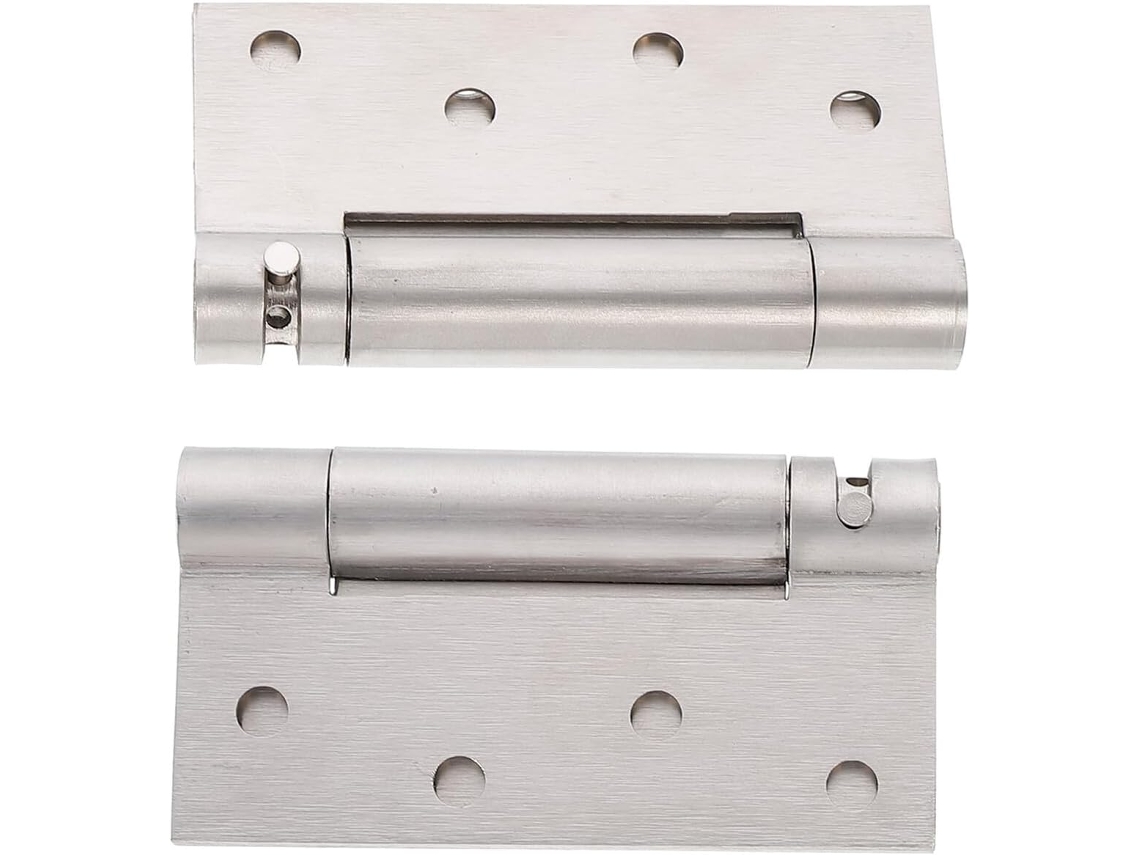 2 Dobradiças De Mola Simples Aço Inoxidável 4 Polegadas, Ajustáveis E