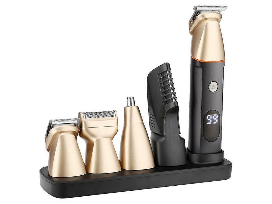 Kit De Aparador De Pelos Com Display Digital E Acessórios Variados