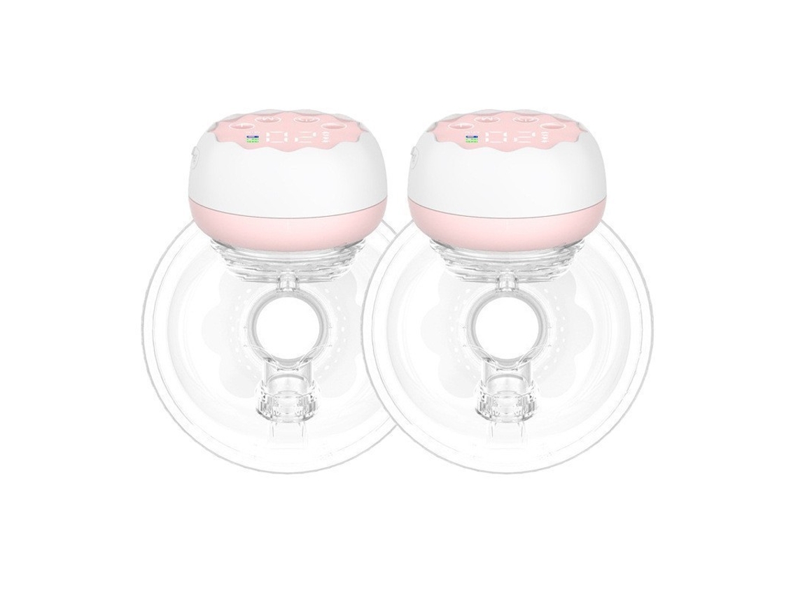 Bomba Tira-leili Elétrica Mãos-livres, Bomba Tira-leili Wearable, Visor Lcd, Com Modos De Massagem E Extração (2 Unidade)