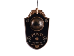 Suporte de Campainha de Globo Ocular Iluminado para Halloween para Casa Assombrada ALLINLESS