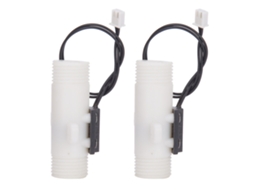 2 Peças Sensor De Fluxo De Água Switch Plástico Tipo Gravidade Fs G1/2 Polegada Rosto Duplo