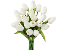 Arranjo de 10 Tulipas Artificiais Toque Realista para Casa e Escritório, Festas e Casamentos. Ideia de Presente para o Dia Das Mães AQUAFORGE