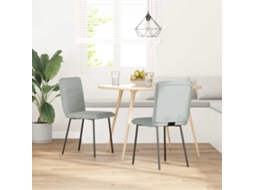 Maison Exclusive - Cadeiras De Jantar 2 Pcs Veludo Cinzento-claro