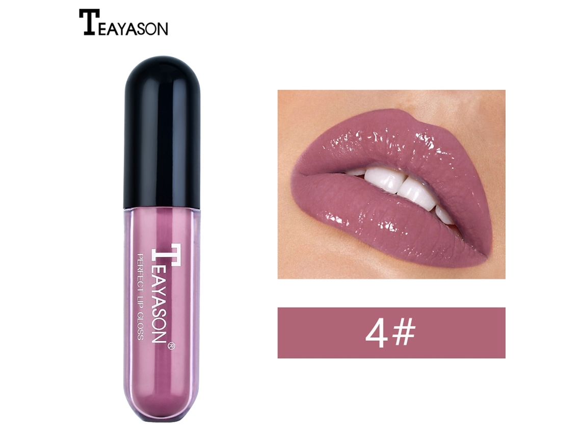 Labial Hidratante De Longa Duração Brilho De Lábios Cosmético Maquiagem (04)