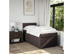 Box Spring Bed, Box Spring Beds Vidaxl Marrom Tecido (90  X  200  Cm)