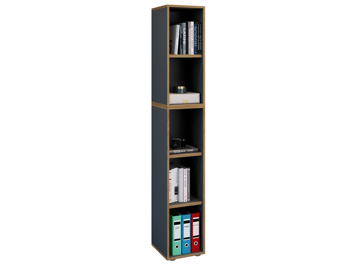 Estante Livros Pasta Salia 5 Dobras L. 30 Cm Vcm