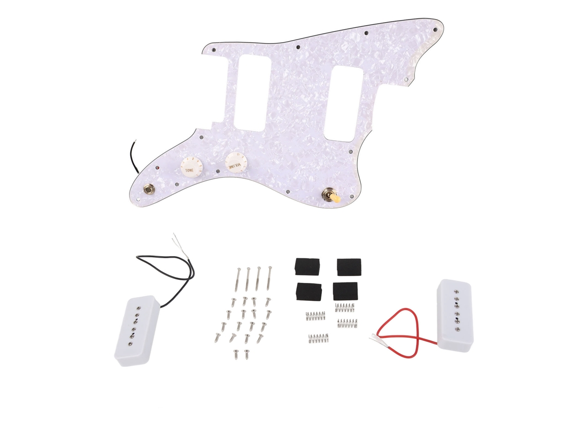 Kit de Acessórios para Guitarra: Escudo Preenchido em Metal e Plástico, Pré cabeado, com Proteção Contra Arranhões e Placa Traseira AQUAFORGE