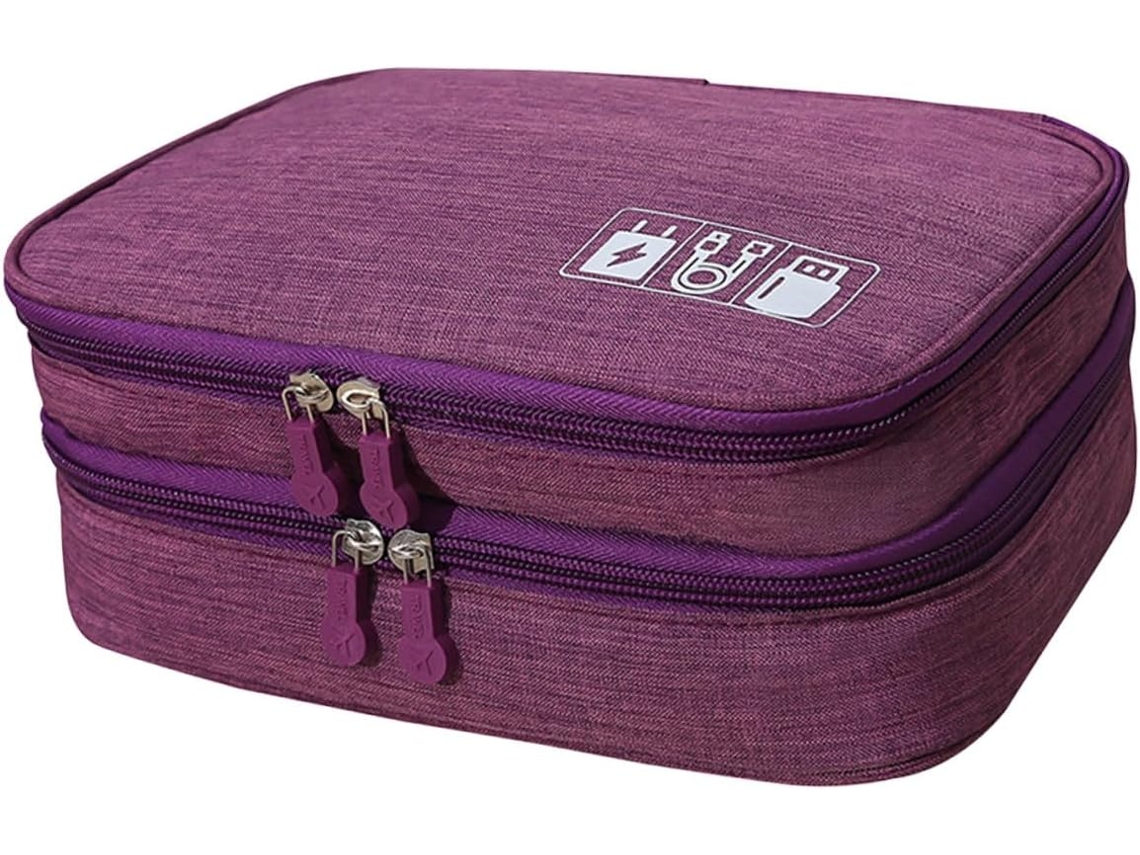 Organizador de Cabos em Algodão e Linho para Carregadores de Tablets, Grande Capacidade. SFUSHOS