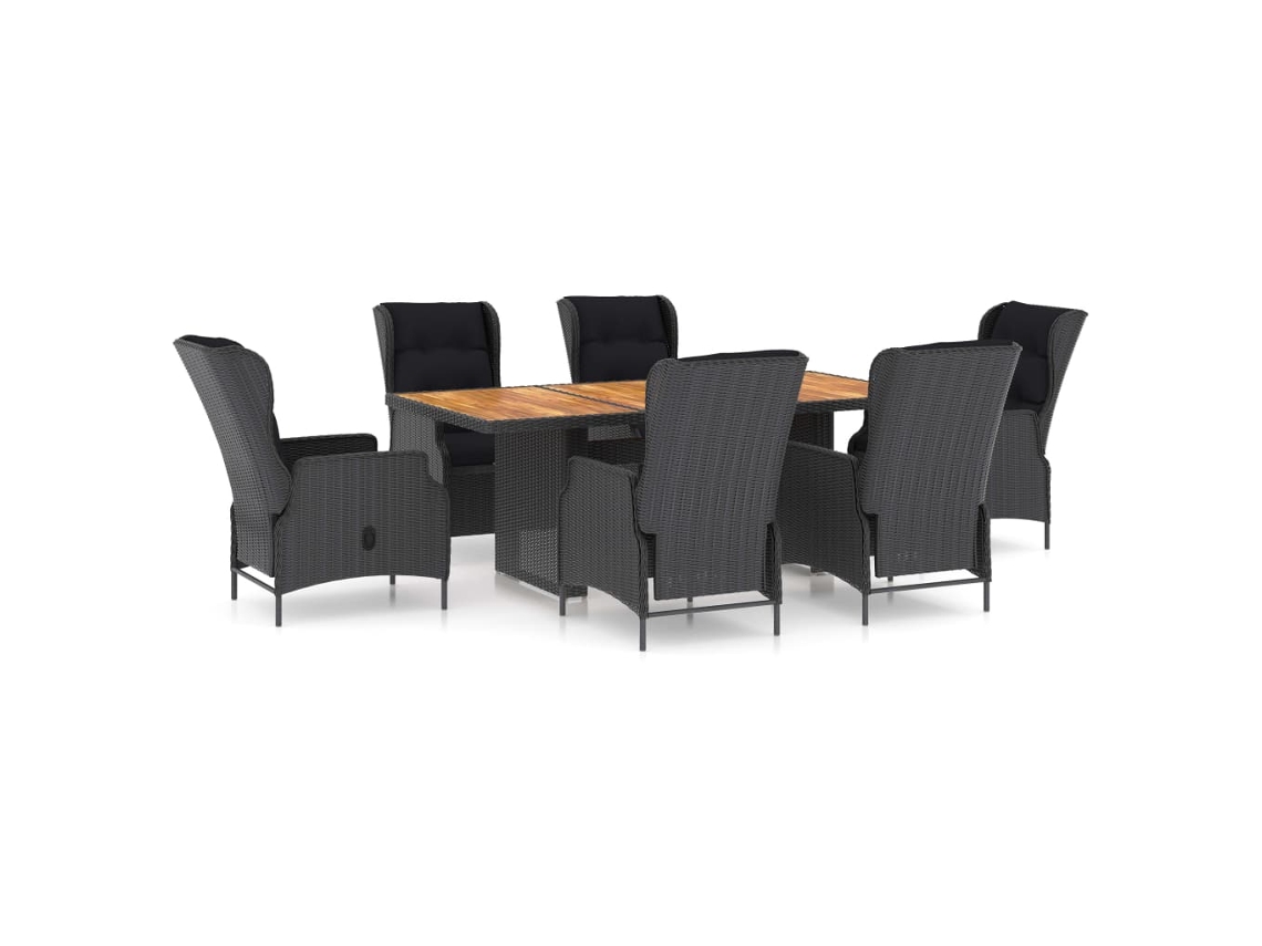 Outdoor Dining Set, Outdoor Dining Sets Vidaxl Cinzeto Rattan / Vime (n/a)