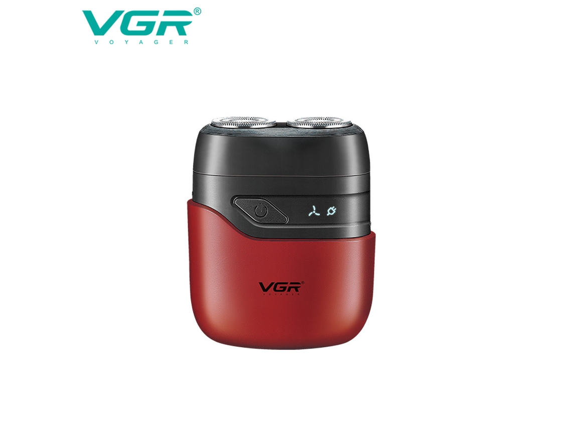 (vermelho) Mini Barbeador De Viagem, Lavável, Recarregável, Elétrico