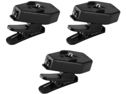 Conjunto De 3 Luminárias Leitura Led Recarregáveis Com Clipe Modos Cor Haste Flexível Sem Cintilação Para E Viagens
