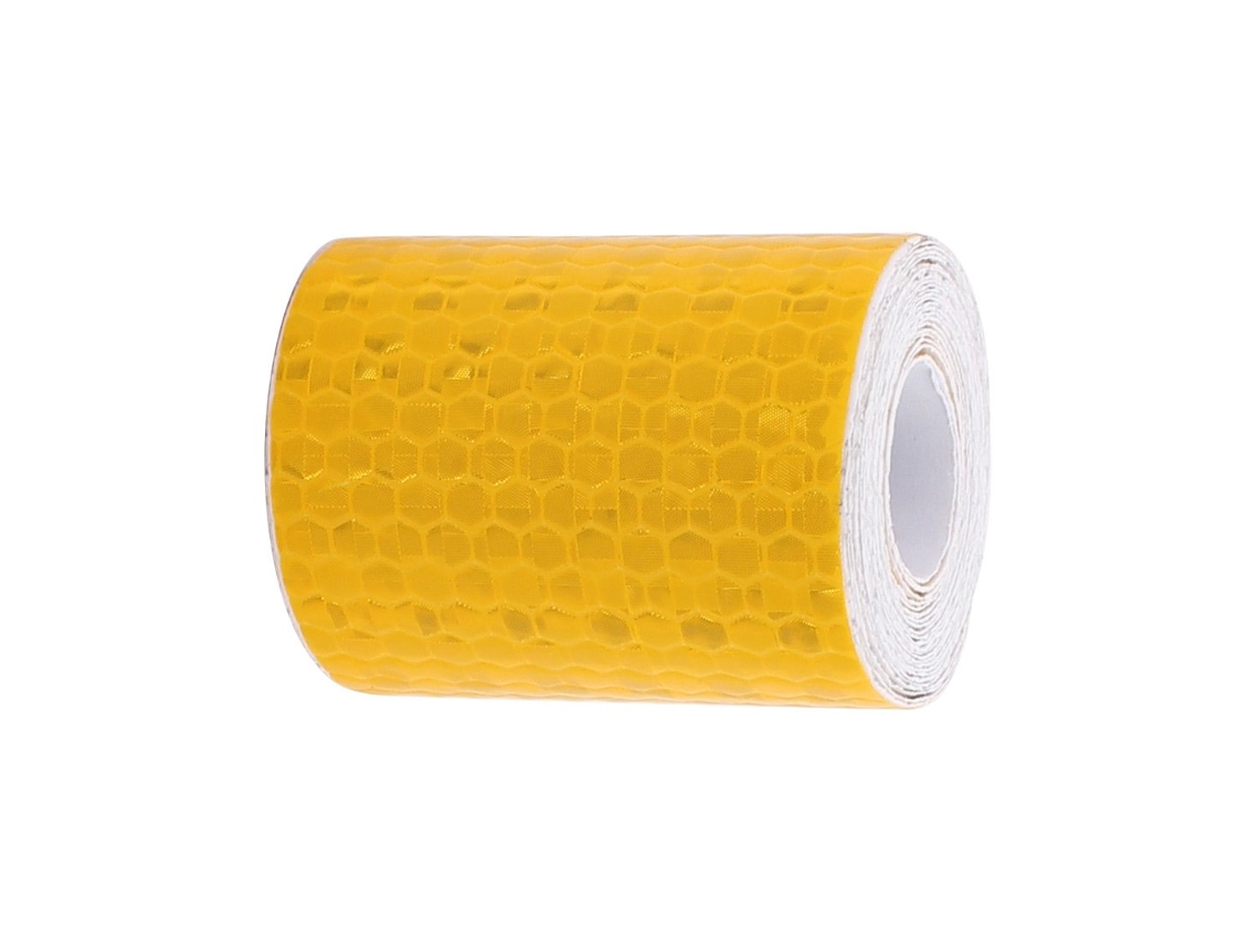 Fita de Identificação Refletiva Amarela em Formato Favo Mel, Fita Advertência, 5 Cm Largura, 2 M CHABERLU
