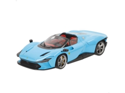 Modelo Em Miniatura - Bburago - Ferrari Signature - Daytona Sp3 - Azul - Réplica Ultra Detalhada