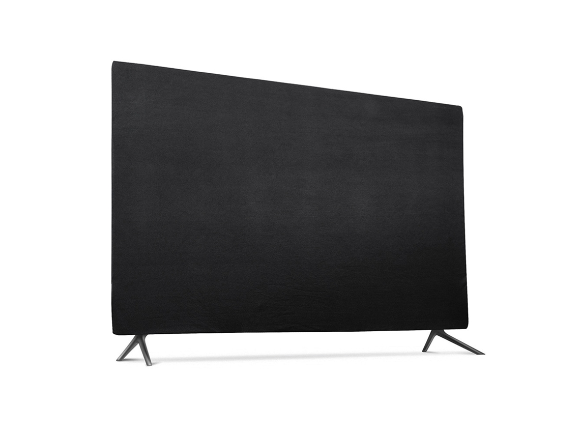 Capa Protetora Contra Poeira para Tela de Tv Lcd de 43", 49" e 55", em Tecido Elástico, para Computador. Cor: Preto. AQUAFORGE