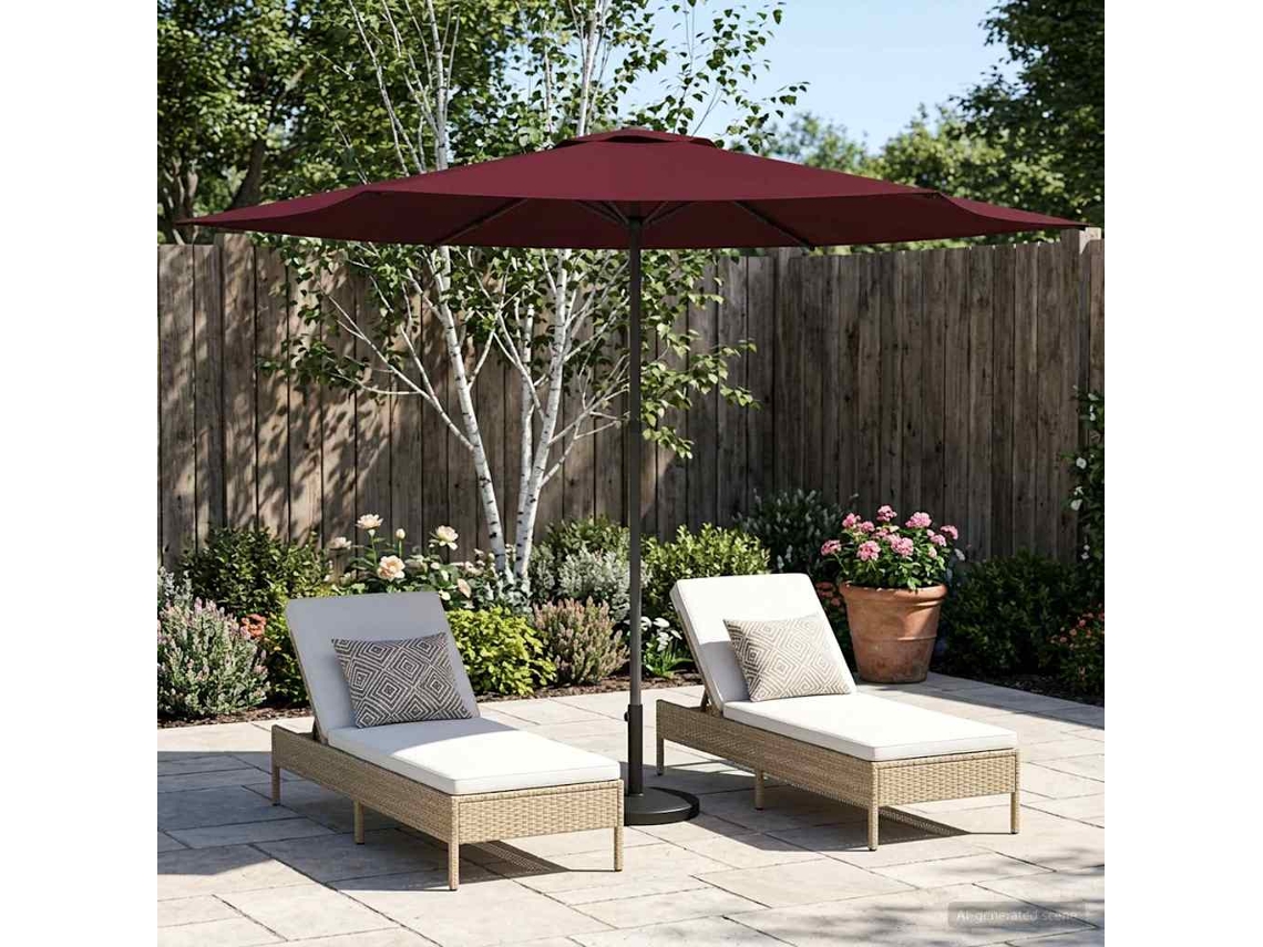 Vidaxl Guarda-sol De Jardim 300 X 300 Cm Poliéster Retangular