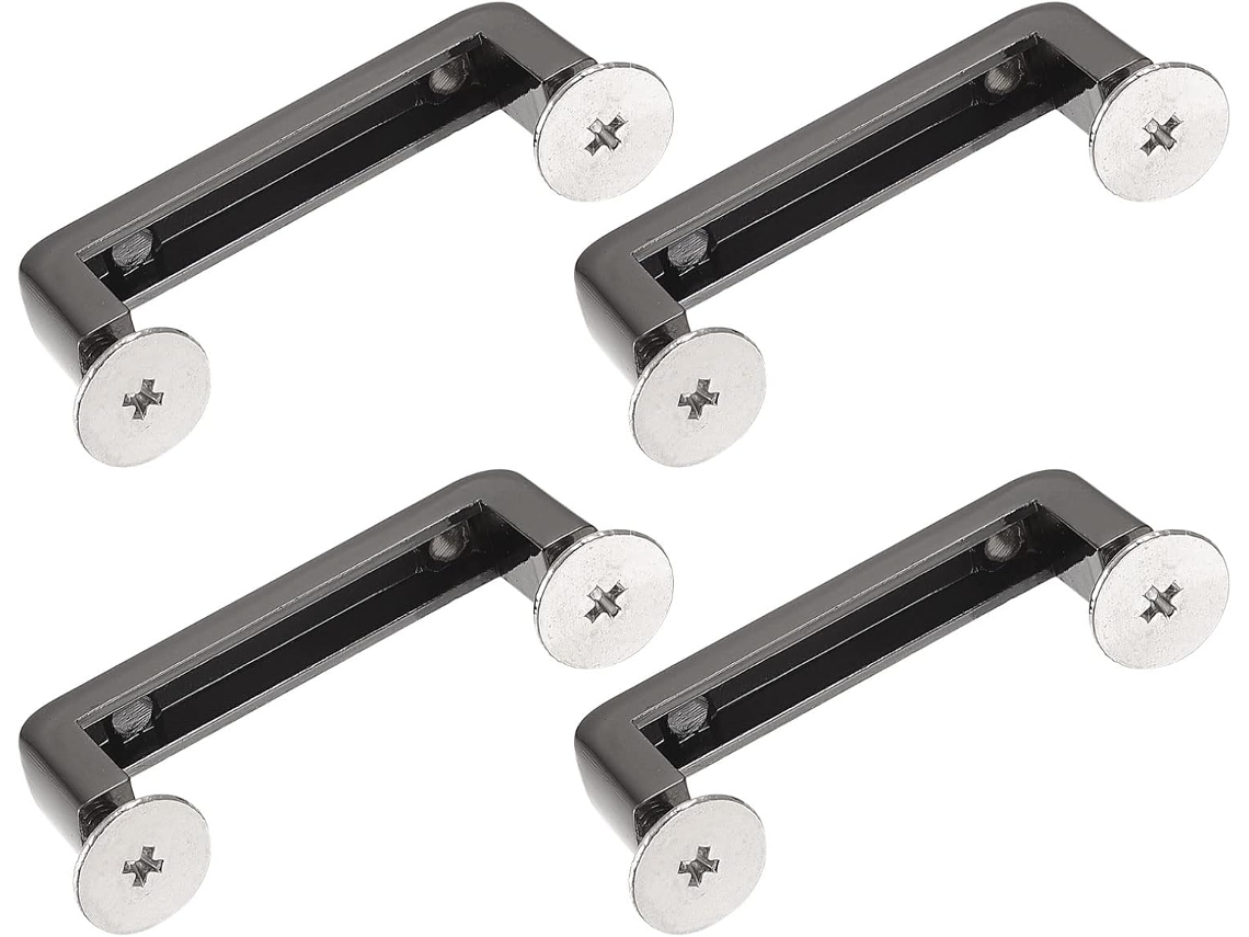 Conjunto de 4 Argolas para Alça Carteira, Fivelas Metal 40 Mm, Fecho Rosca Removível Correntes CHABERLU
