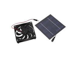 Ventilador Solar 50w Portátil para Estufa e Galinheiro