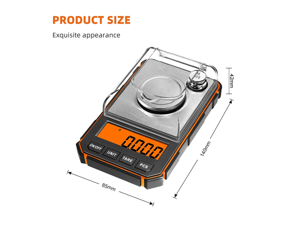Balança Eletrônica de Joias 50g Alta Precisão 0.001g Lcd Digital Mini Carat | S/MARCA
