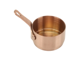 Tigela de Molho Inox 304 LAXISCREED 100ml Ouro Rosa com Alça