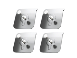 4pcs Gancho Autoadesivo Suporte De Parede Para Toalhas Gancho De Pano Para Banheiro Quarto