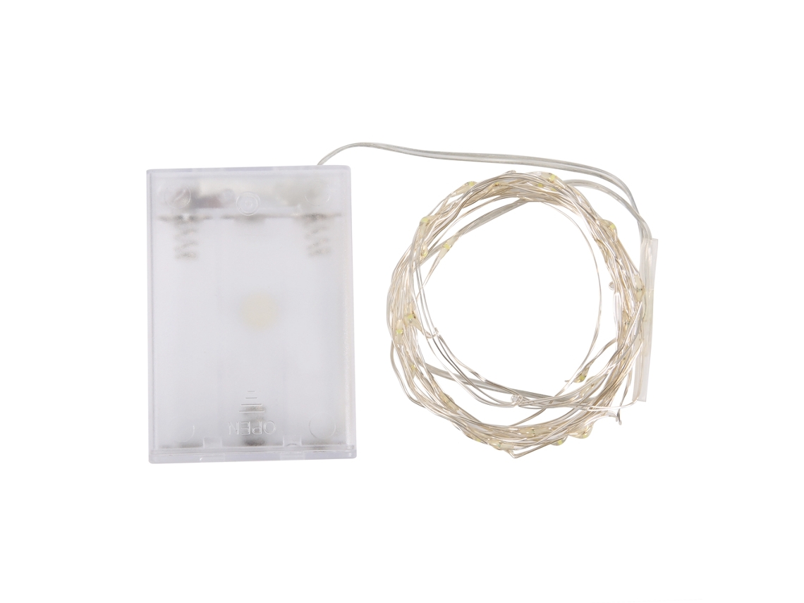 Corda De Luzes Led De Fio De Cobre Usb Decorativa Luz Festiva Decoração Ornamental Para Festas Branco 10m