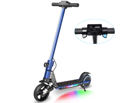 Trotinete Elétrica NEI-WAI S5 Azul para Criança Vel.Máxima:14 Km/H Autonomia: 8 Km Dobrável