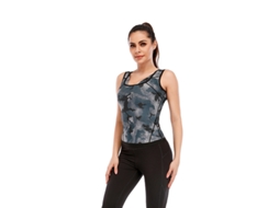 Cinta Modeladora Feminina Para Desporto E Fitness Yuysan, Cor Azul Camuflado, Tamanhos M