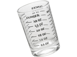 Caneca Medidora De Vidro 90ml Para Café E Leite Escala