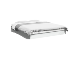 Cama VIDAXL Madeira Branco (150x200cm)