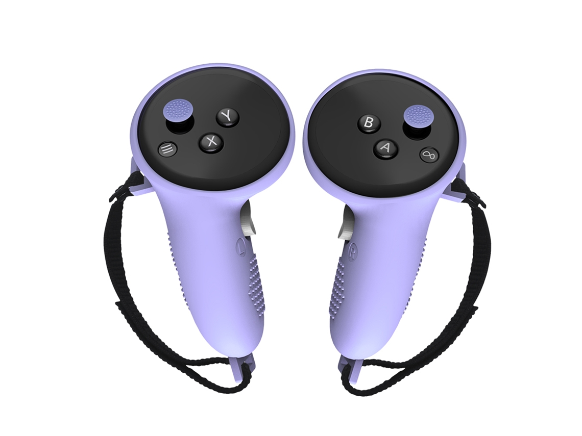 Capa De Silicone Ajustável Com Alça Anti-perda Para Controlador Quest 3 Acessórios Vr