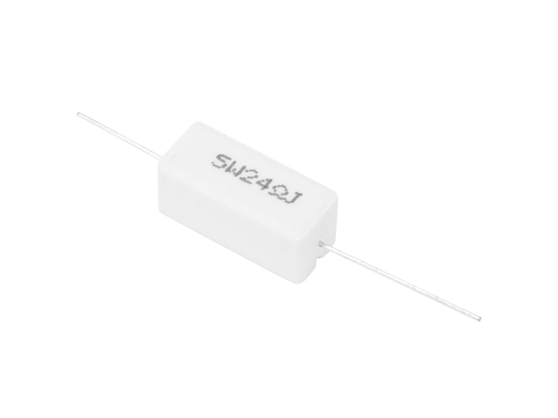 Resistor De Cimento 5w 24r Componentes Eletrônicos