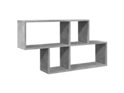 Wall Shelf, Wall Shelves Vidaxl Cinzeto Madeira Processada (n/a)