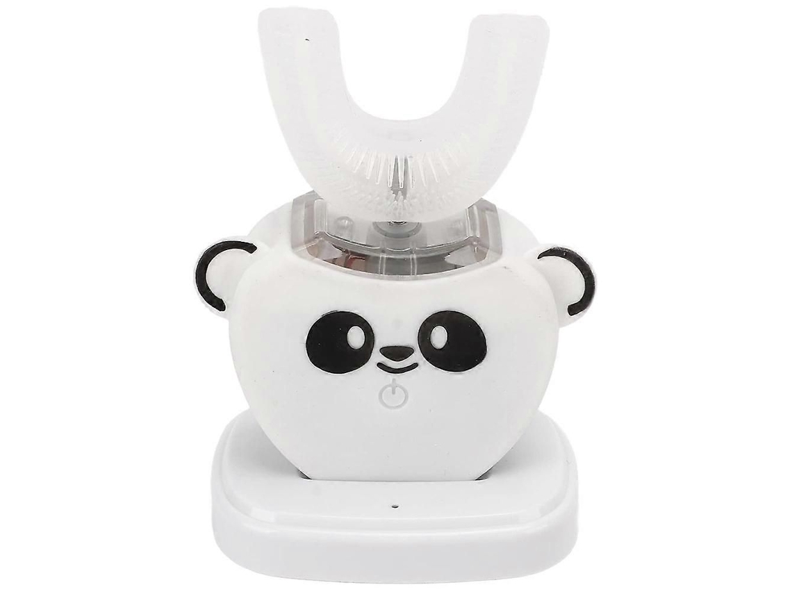 Escova de Dentes Elétrica em Forma U Panda Dos Desenhos Animados para Crianças Cerdas Silicone Dente S Liberada GOKOCO
