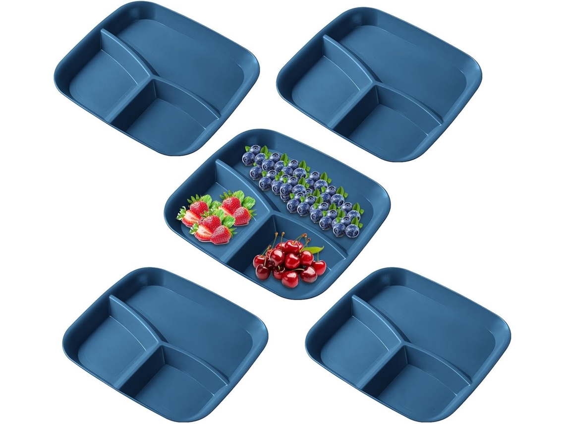 Pratos Com 3 Compartimentos, Bandejas Pure Meal.