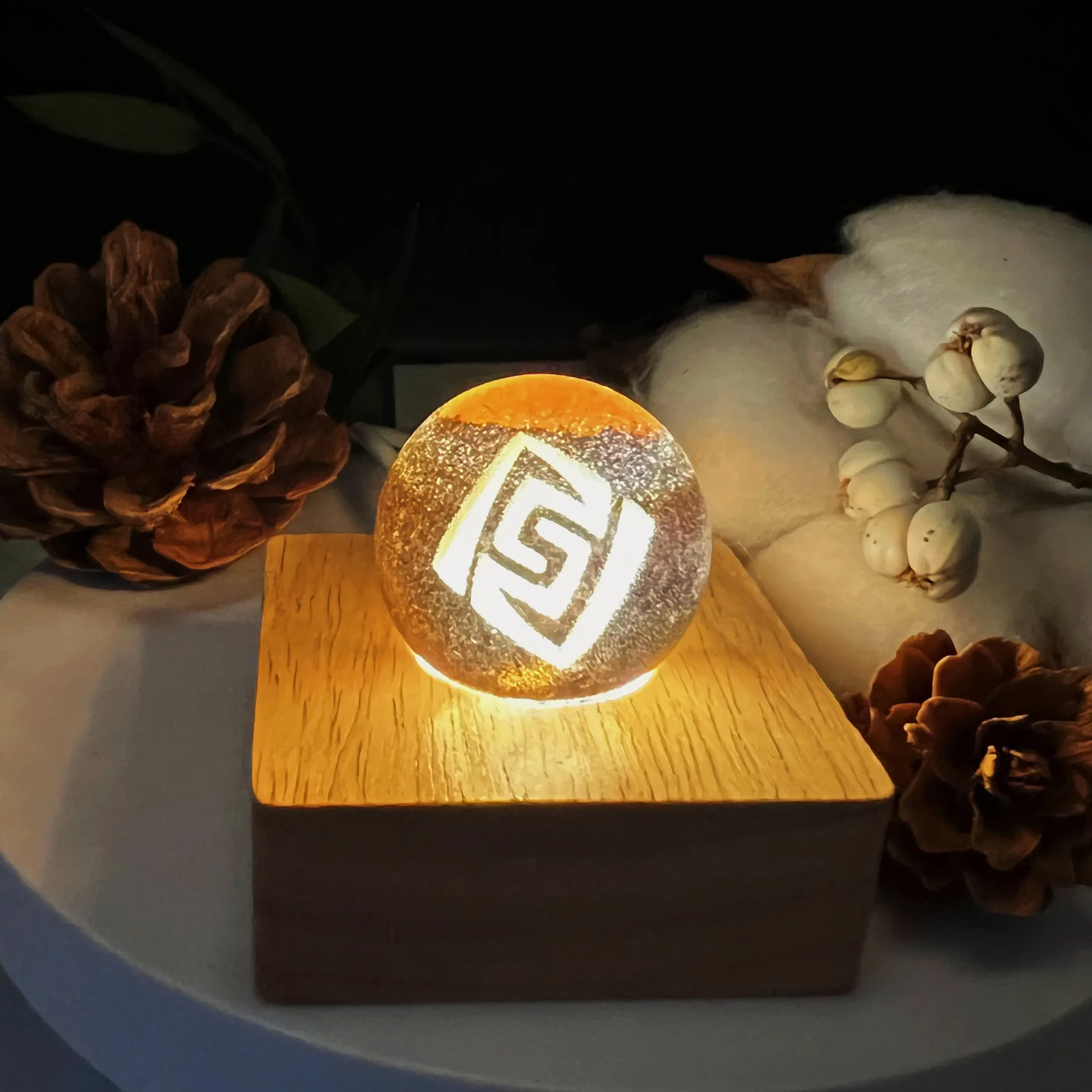 (f) Mini Bola De Vidro Para Decoração De Casa