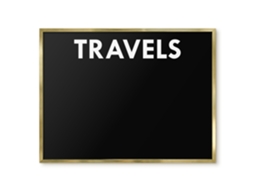 Magnetic Wall Board Travels For The Office Espelharte (80x60 Cm)