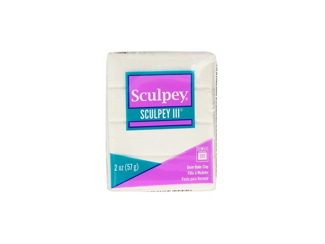 Argila Polimérica Sculpey 57 gGlitter Branco ARTEMIO