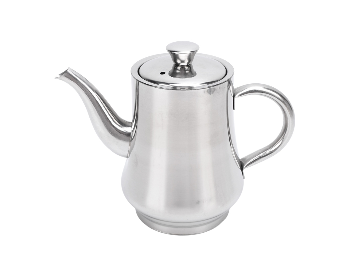 Jarra De Óleo De Aço Inox Com Coador 18oz Para Cozinha