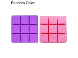 Qinhai Slowmoose Forma de cubo de gelo de silicone quadrado com 9 compartimentos para bolos e utensílios para confeitaria