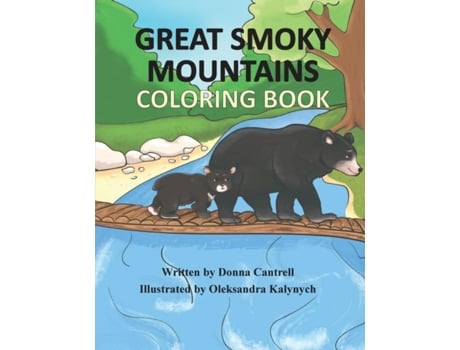 Livro Great Smoky Mountains Coloring Book De Donna Cantrell (inglês)