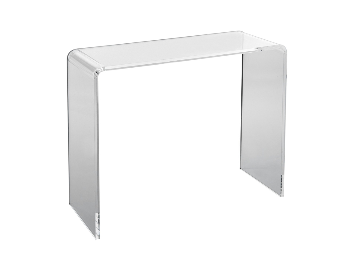 Mesa de Console Acrílica VEVOR Mesa Final Acrílica Transparente 38X15X29 Polegadas para Hall de Entrada
