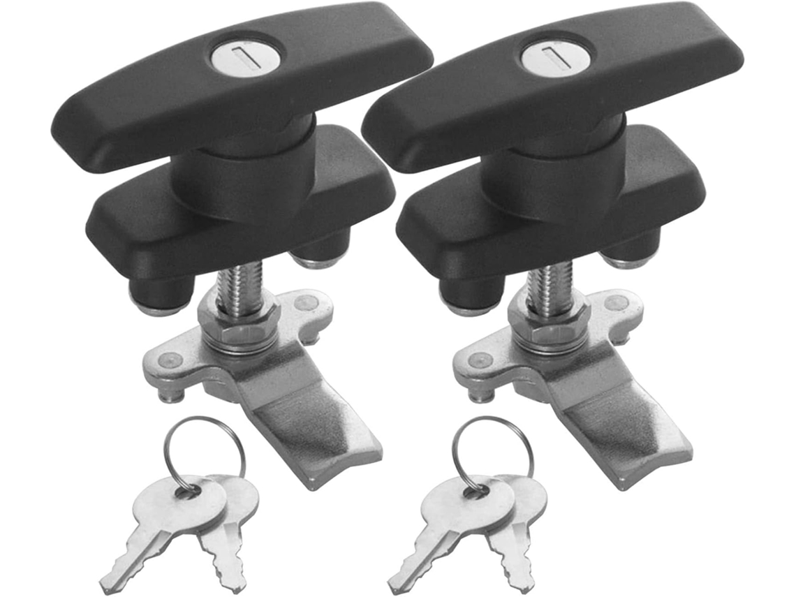 Conjunto De 2 Fechaduras Com Alça Em T Para Trailers, Caixas