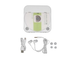 Leitor de Cd Bluetooth Compacto com Usb, Entrada Auxiliar e Entrada para Fones de Ouvido Ideal para Uso no Carro e em Viagens. TAISHENGDA