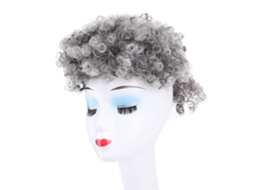 Peça De Cabelo Cacheado Curto Com Baba E Cordão Para Bun Desarrumado