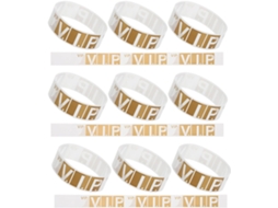 Pulseiras VIP Shineofi 100 para eventos, feitas de papel sintético, antifalsificação, resistentes à água e confortáveis.