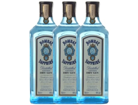Gin BOMBAY Bombay Sapphire (0.7 L - 3 unidades)