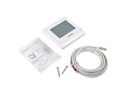 Termostato programável semanalmente para aquecimento de piso com pano sensível ao toque (ac230v 16a, com visor LCD)
